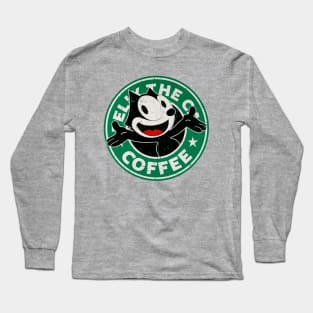 Felix The Cat Coffee Long Sleeve T-Shirt